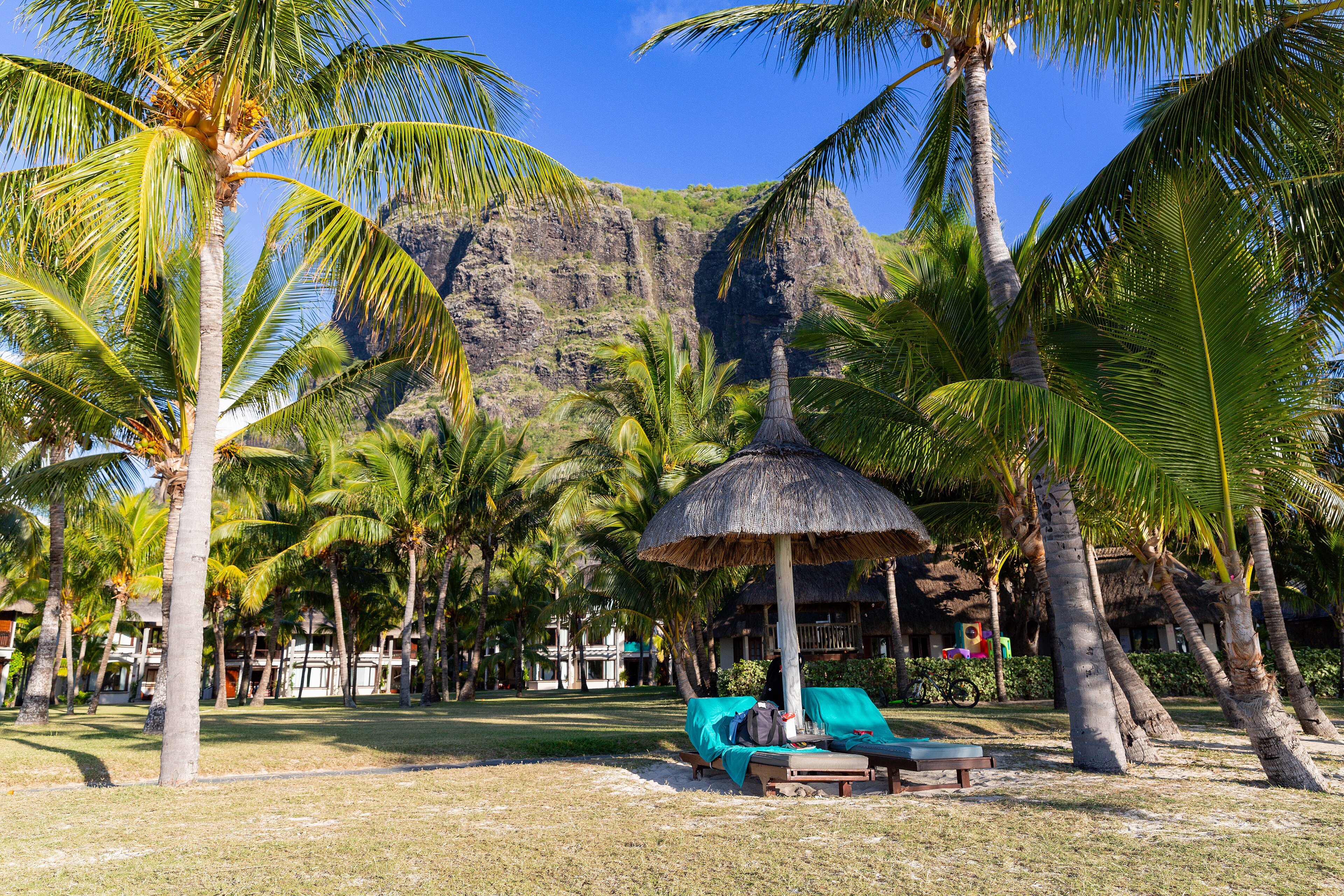 Hora Le Morne Brabant nad lagunou