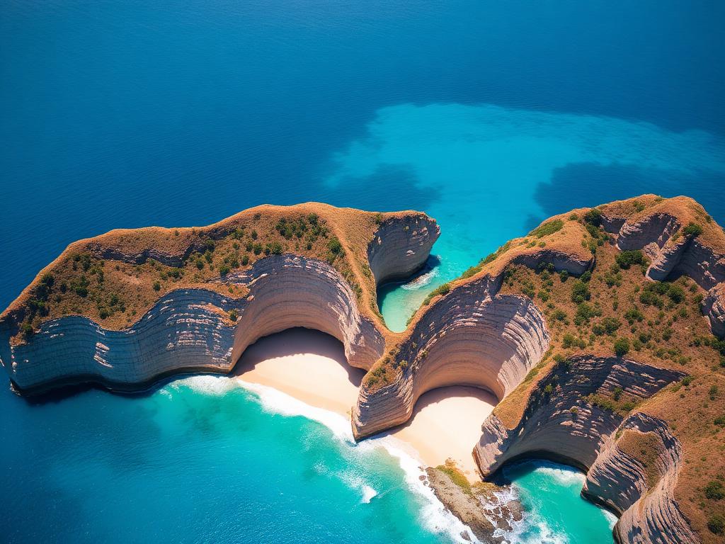 Útesy a zátoky Nusa Penida
