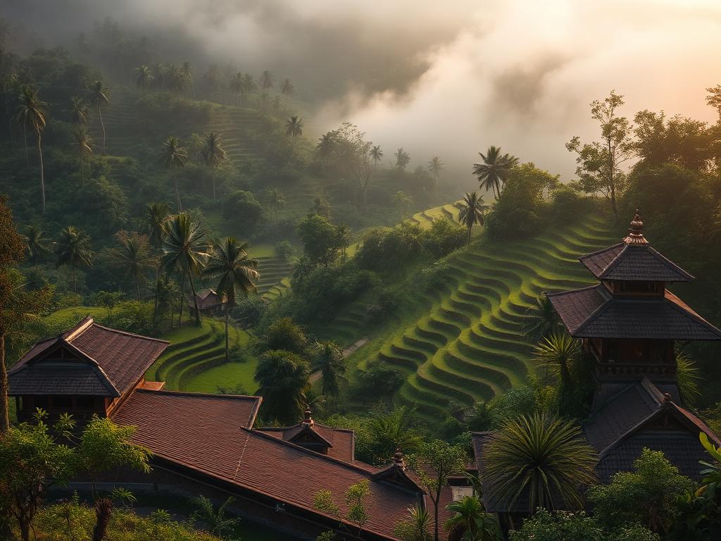 Ubud, vnitrozemí Bali