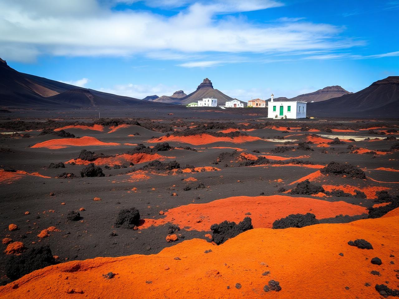 Vulkanická krajina Lanzarote