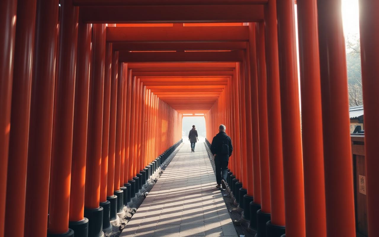Alej rudých torii svatyně Fushimi Inari