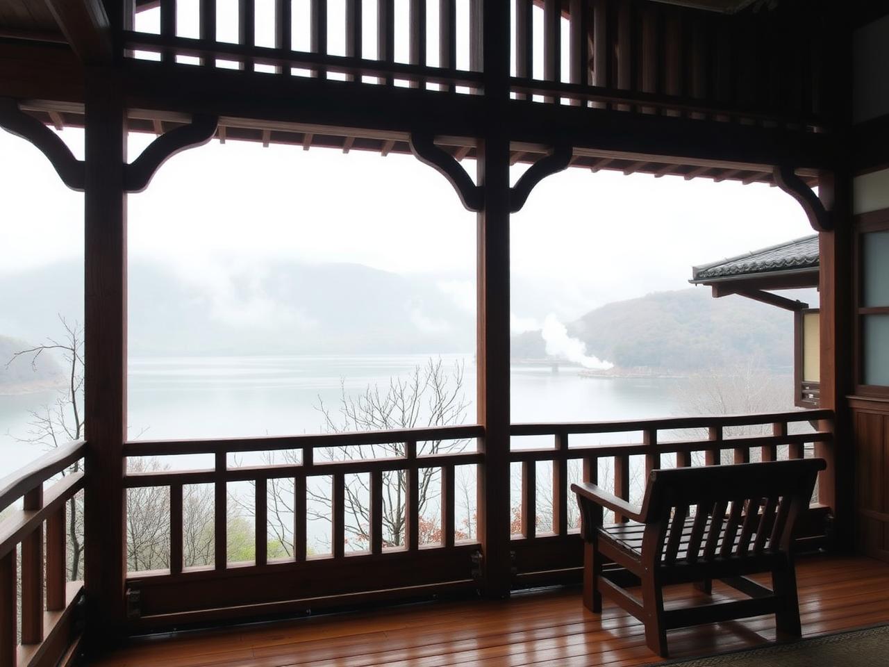 Horký pramen onsen pod otevřeným nebem